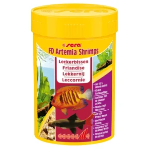 Sera FD Artemia Shrimps Nature, Ergänzungsfutter-Salinenkrebse, 100 ml Echt